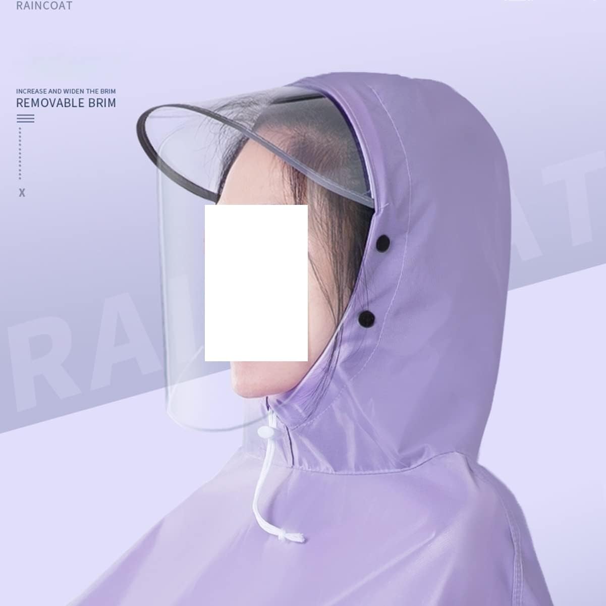 電動スクーターレインポンチョ、自転車レインコート、防水サイクリングレインコート、フード付きレインポンチョ、シングル防風ユニセックスレ