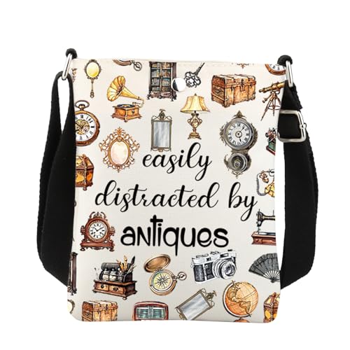 BNQL Antique Crossbody Bag Easily Distracted By Antiques Lover Gifts Funny Antique Gifts Antique Collector Gifts Cell Phone Purse3