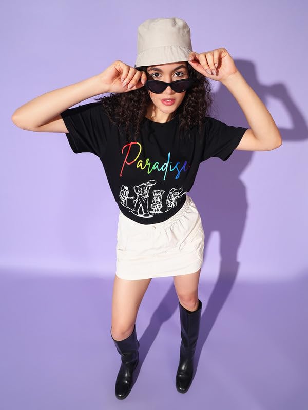 Image of THE DRY STATE Women Half Sleeve T-Shirt