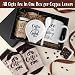 Vabean 5 Pieces Coffee Gift Basket for Women - Coffee Lover Gifts Set Includes Mug and Spoon Rest Holder, Candle and Socks, Basket Birthday Gift Idea for Men Women