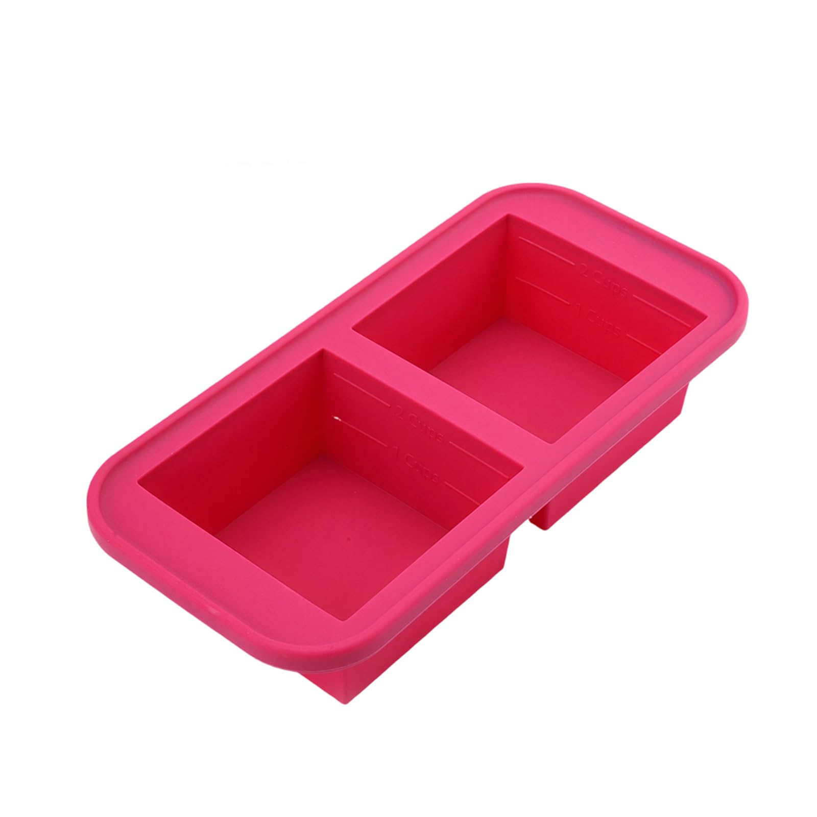 MALSSE Of 1 Silicone Freezers Molds with Lid for Ice Cubes Juices and Food Storage Space Saving Kitchen Essential Ice Block Tray with Cover