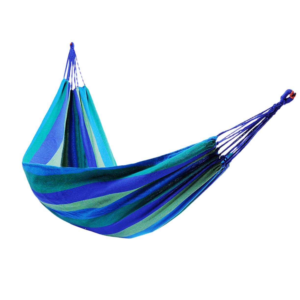 Hamaca Colgante de Lona Azul para Exteriores, 1 Pieza