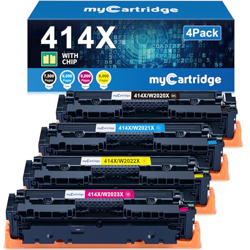 Cartouches 414X toner compatibles HP Color LaserJet Pro M479fdw M454dw pack de 4