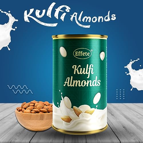 Image of Effete Kulfi Almond - Chocolate Coated Kulfi Almonds (96 g) - Crunchy Nuts Drenched in Smooth Milk Chocolate - Sweet Snack & Best Choice for Gifting an Occasions - Healthy Treat for All Ages
