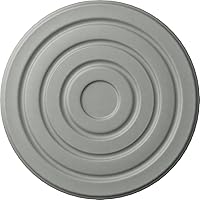 Vista 1 de Ekena Millwork ROS05X00LI Lisboa Roseta Redonda, 5"OD x 3/8"P, Imprimado