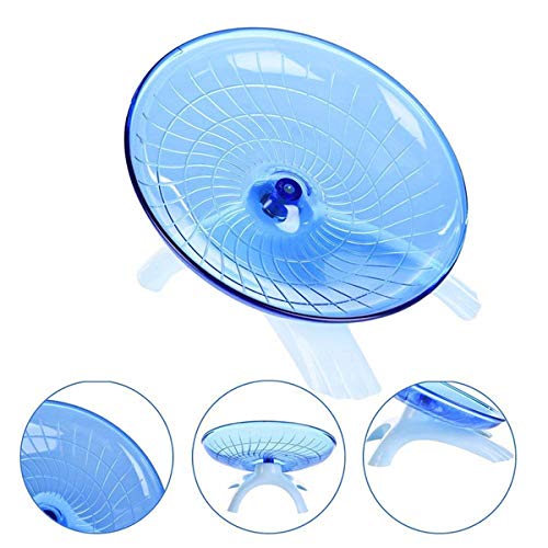 Zswell1 Pack Exercise Wheel Jogging Running Silent Spinner Hamster Flying Saucer For Syrian Hamsters Rat Gerbils Mice Chinchilla Guinea Pig Squirrel And Other Small Animal (Blue) #TOP1