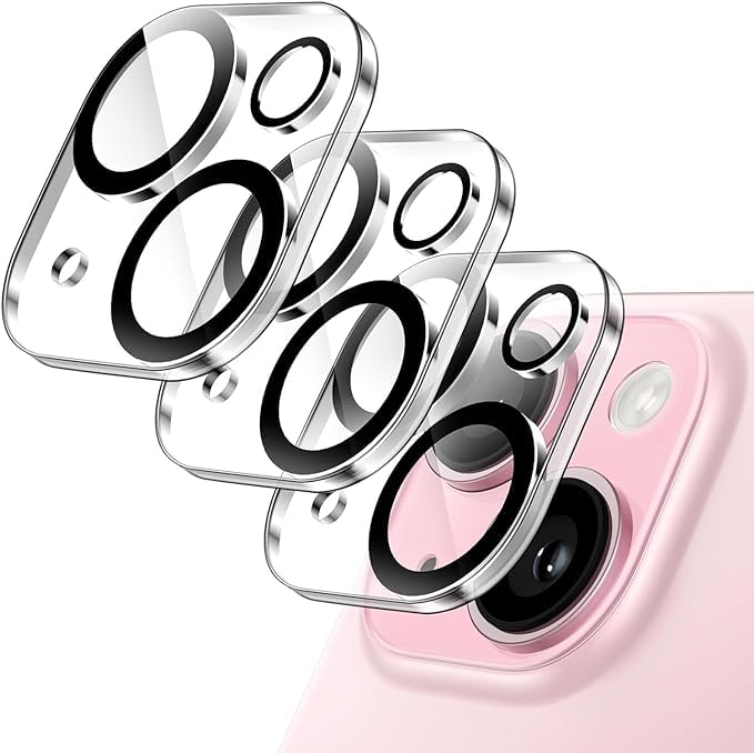 StrongGear™ Camera Protection Compatible with iPhone 15/15 Plus, 9H Tempered Glass Screen Protector, Anti-Scratch (Pack of 1) (B0CXMYZG8C) Amazon Price History, Amazon Price Tracker