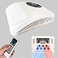 Universal 24V Air Conditoner with heat for RV Rooftop AC Unit, Quiet 2-in-1 Heating & Cooling for Caravan, Bus, Truck, Trailer, Boat - 850W High Efficiency Camper AC Heater Combo Remote Control