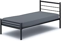 Cottington Lane 28x75 Cot Fitted Sheet - 100% Brushed Microfiber Deep Pocket for Army Cots, Camp Bunks, Trifold Mattresses, Dark Grey