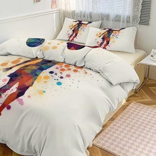 Linge de lit basket-ball haut de gamme en microfibre soyeuse - 2