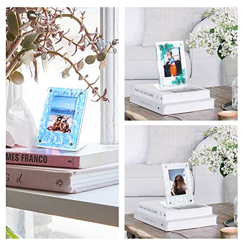 Caiyoule Instax Mini Frame 2X3 Polaroid Frames For Mini 12/11/9/8/7+/Evo 3" Films Magnetic Photo Frame Desktop Tabletop Photo Display Ornaments (4 Pack) #TOP2