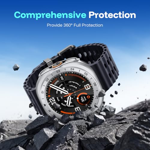 Image of Misxi 2-Pack Case with Screen Protector for 47mm Galaxy Watch Ultra 2