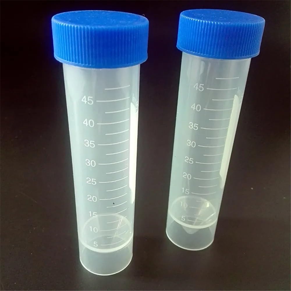 Sprzęt do przyrządów laboratoryjnych 50 sztuk/opakowanie 50 ml plastikowy materiał laboratoryjna wirówka z niebieską zakrętką