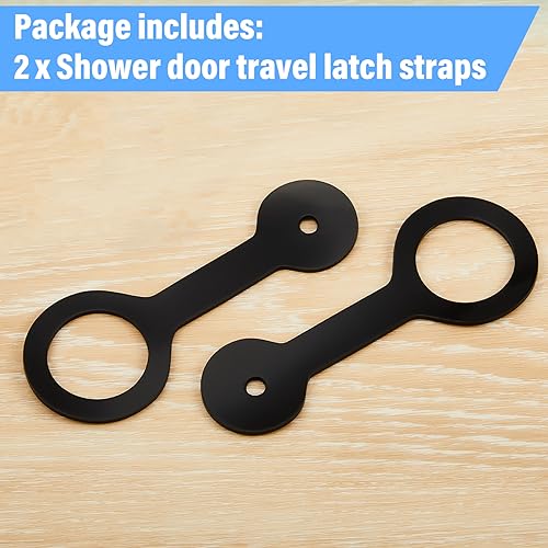 Wohnmobil Türriegel Riemen Wohnmobil Duschtürriegel Riemen Wohnmobil Camper Bad 2 schwarz - Bild 5 von 14