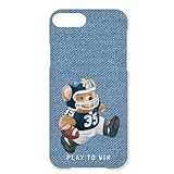 iPhone 16 e 用 アイフォン16eのケース ハードケース ケータイカバー アメフトベア テディベア スポーツ デニム風テディ h231a05