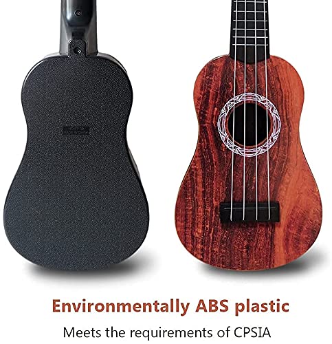 Image of Roscoe 4-String Acoustic Guitar Learning Toy for Kids Toy Classical Ukulele Guitar Musical Instrument 3 + Year (Brown, 24 Inches)