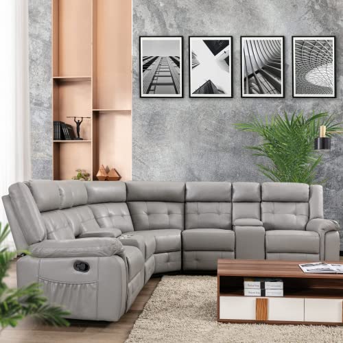 Top 10 Leather Sectionals With Recliners of 2022 Katynel