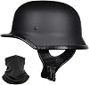 German Style Vintage Motorcycle Half Helmet ECE Certified Men Women Open Face Helmet Motorbike Half Helmet with Adjustable Quick Release Buckle for Cruiser Chopper Scooter