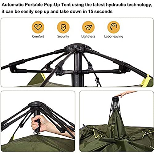Carpa Hidráulica Instantánea para Camping 2 Personas Naranja miniatura 4