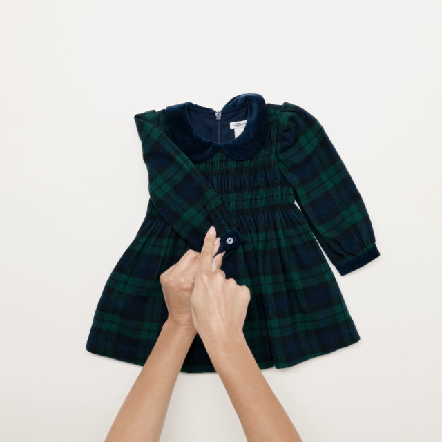 Essentials X Sofia Grainge Robe En Velours Côtelé Bébé Fille - Manches Longues