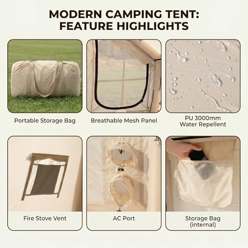 Carpa inflable para camping para 4-6 personas miniatura 5