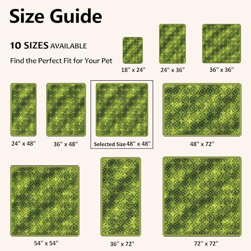 Image of Washable Pee Pads for Dogs, Reusable Puppy Potty Training Pads, Ultra-Absorbent Thick Waterproof Leak-Proof Non-Slip Pads & Mat for Crate, Playpen, Floor, Whelping & Housebreaking , 2 Pack 48 inchx48 inch