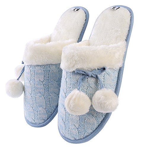 Women's Mady Pom Knit Slipper2