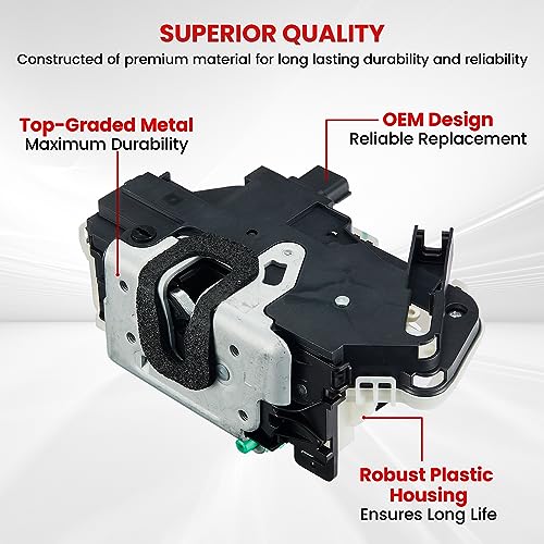 Image of SYERAL Rear Left Driver Side Power Door Lock Latch Actuator Compatible with 2009-2014 F-150, 2010-2014 Mustang, 2011-2019 Explorer, 13-19 Taurus 10-14 Lincoln Mark LT Replacement# 9L3Z-5421812-A