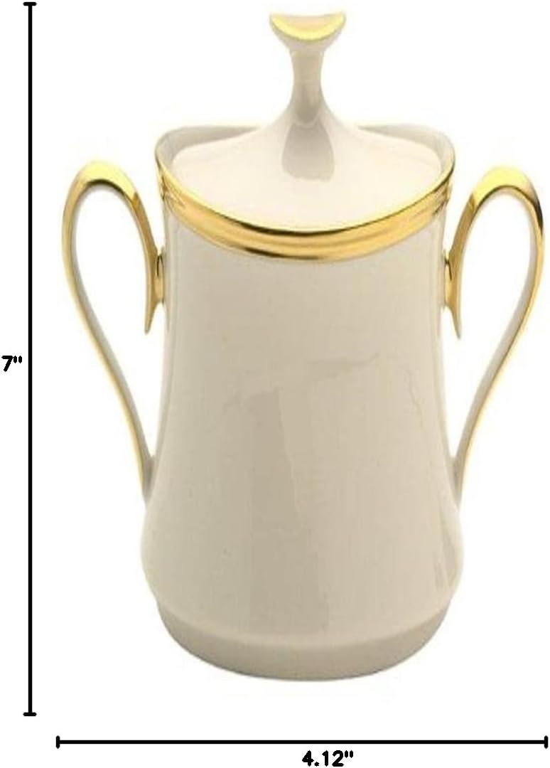 Lenox Eternal Fine China Sugar Bowl with Lid