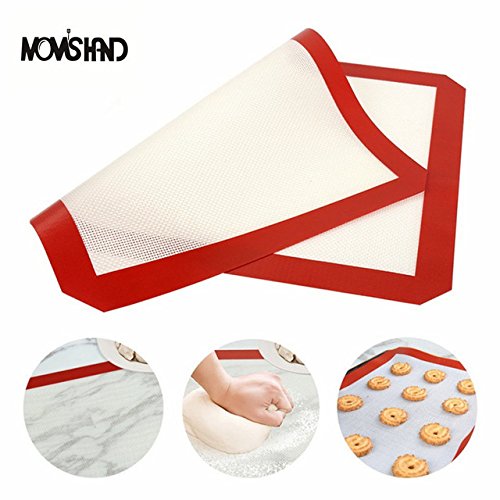 Buy 2Pcs/lot NonStick Baking Mat Baking Sheet Glass Fiber Rolling