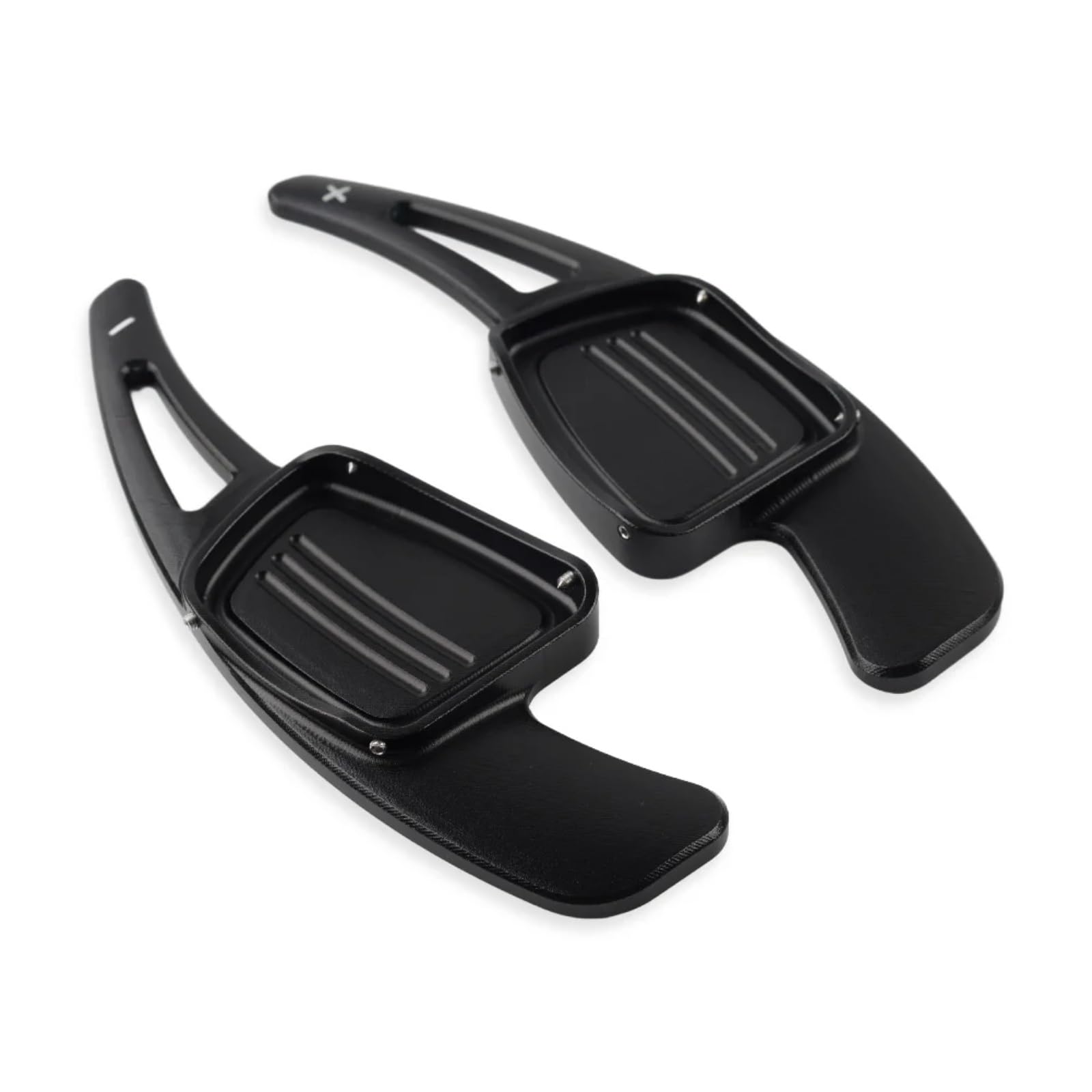 Ztguioq Black Paddle Shifter Extensions Compatible With A3 A5 S3 S5 Q2 Q5 2017-2018 For A4l A8 Sq5 R8 2018 For Q7 Tts For Tt 2016 2017 2018 Car Steering Wheel Shift Paddle Shifter(Black)