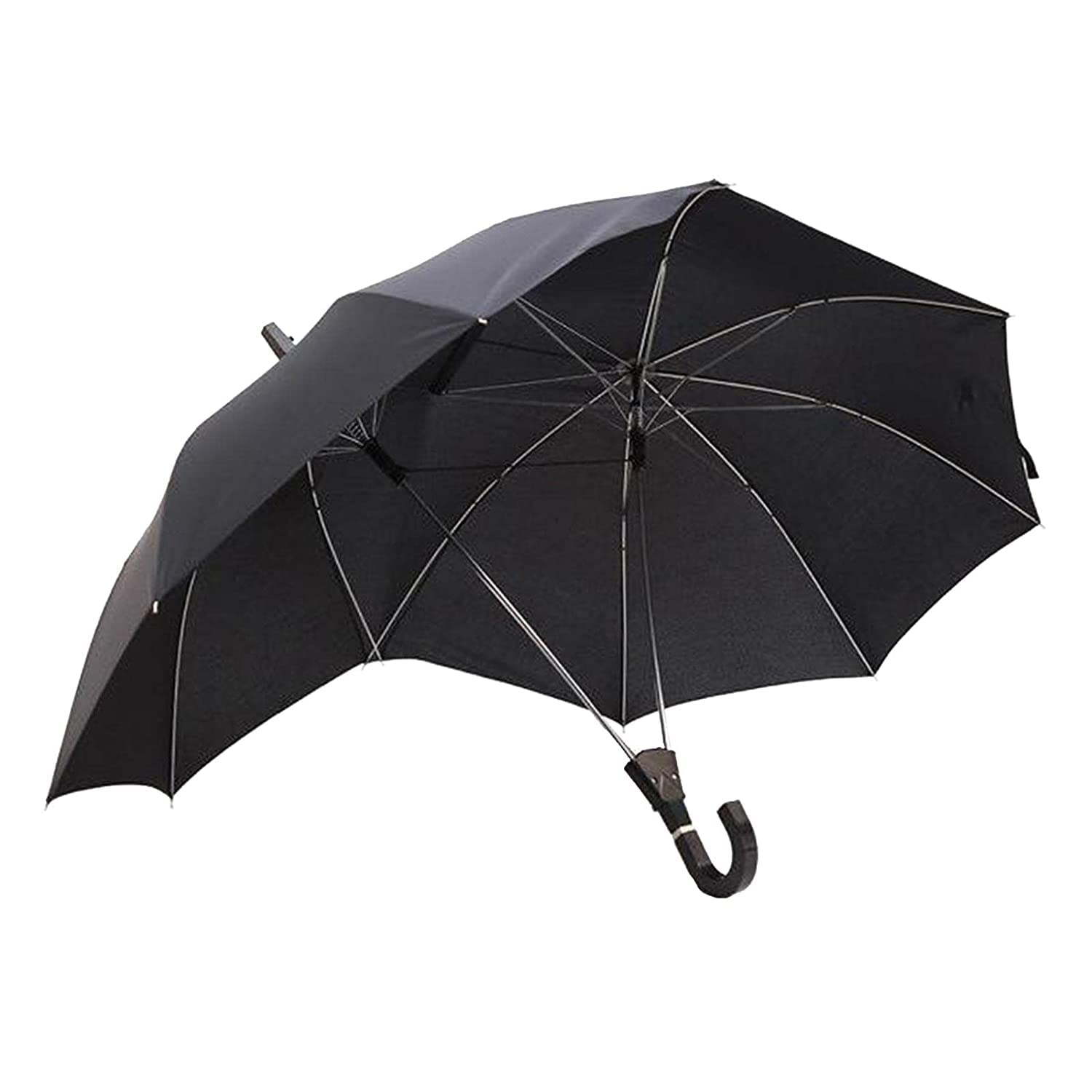 Portible Jumbo Umbrella Creative Double Pole Top One-Piece Self-Opening Fashion Personality Male Can be Printed Easy to Carry double umbrella