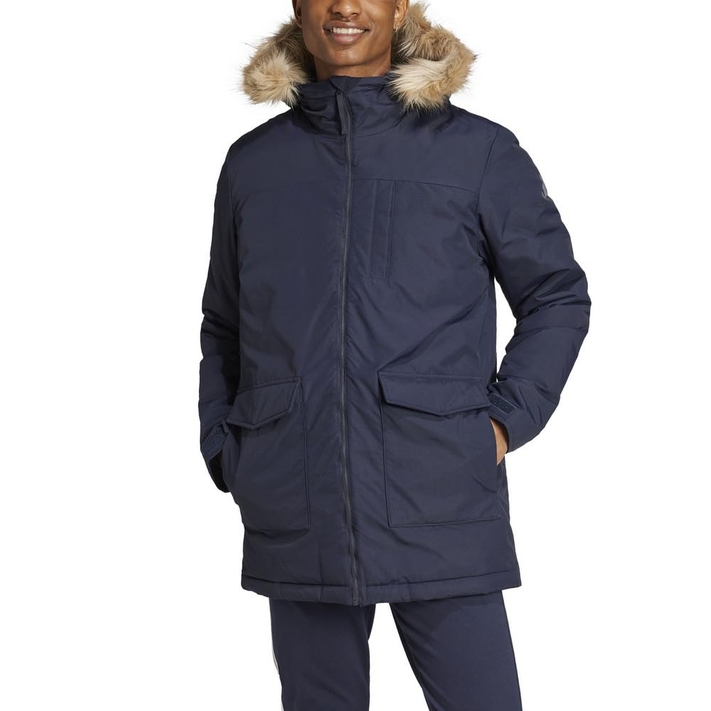 ジャケット・アウター 58 Amazon.co.jp: Adidas Jacket PAVE FUR Parka Coat Men's JUC84 Legend