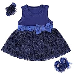 Floral Dress-navy Blue