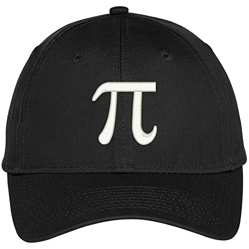 Trendy Apparel Shop Pi Day Symbol Round It Up Embroidered Baseball Cap - Black