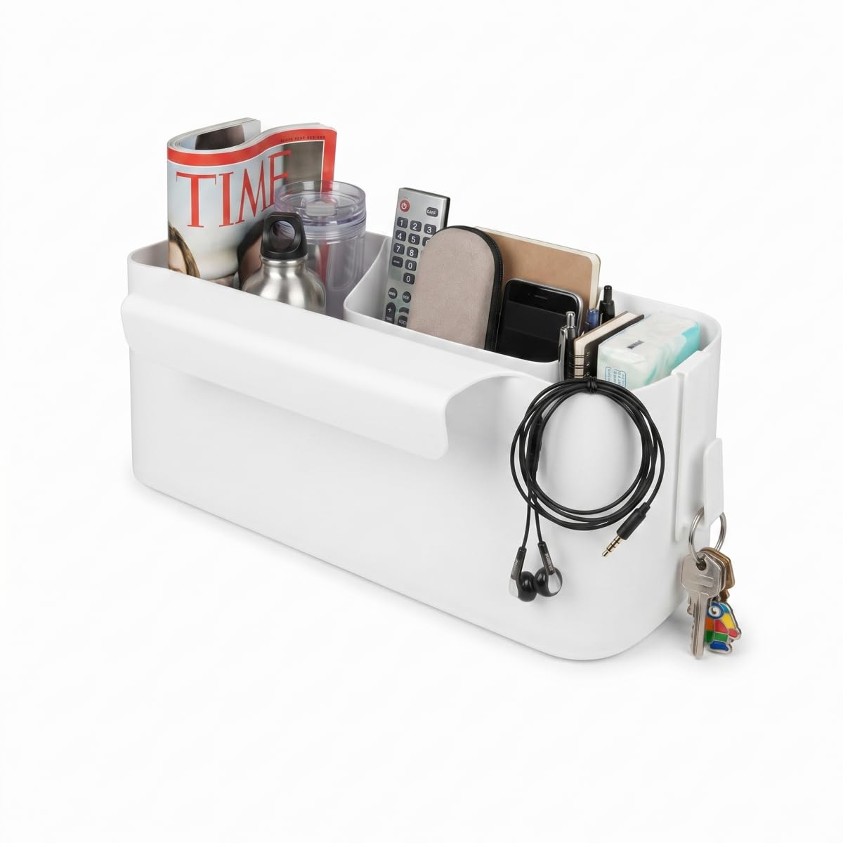 Ymeibe Bedside Caddy with Hooks, Bunk Bed Shelf for Dorm