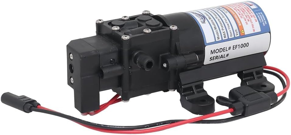 Everflo EF1000-BOX 12V Diaphragm Pump with 3/8" Hose Barb Ports, 1.0 Gpm (Pack of 12)