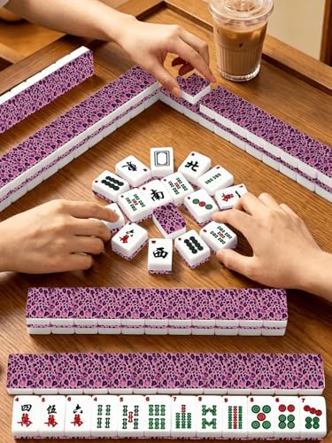 Set Americano Mahjong Tiles con Estuche de Viaje miniatura 2