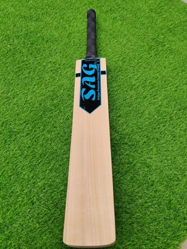Image of SAG Cricket Bat Blue Thick No. 5 English Willow bat