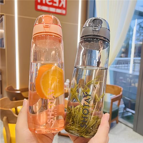 Image of THE VENTI SHOTAY COOL Unbreakable Water Bottle with Sipper BPA Free Tritian, Leak-Proof Water Bottle Ideal for Office, Sports, School, Gym (Black -820ML)