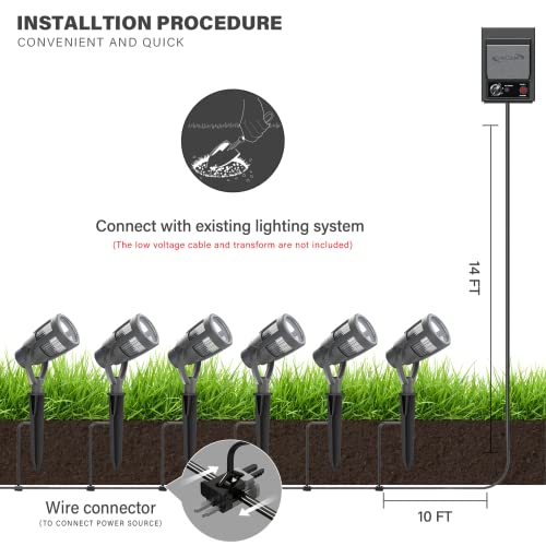 Malibu Prominence LED Floodlight LED Low Voltage Landscape Lighting Outdoor Spotlight Waterproof Lighting for Driveway, Yard, Lawn, Flood, Garden, Outdoor Lighting 8418-2606-01 - Thumbnail 7