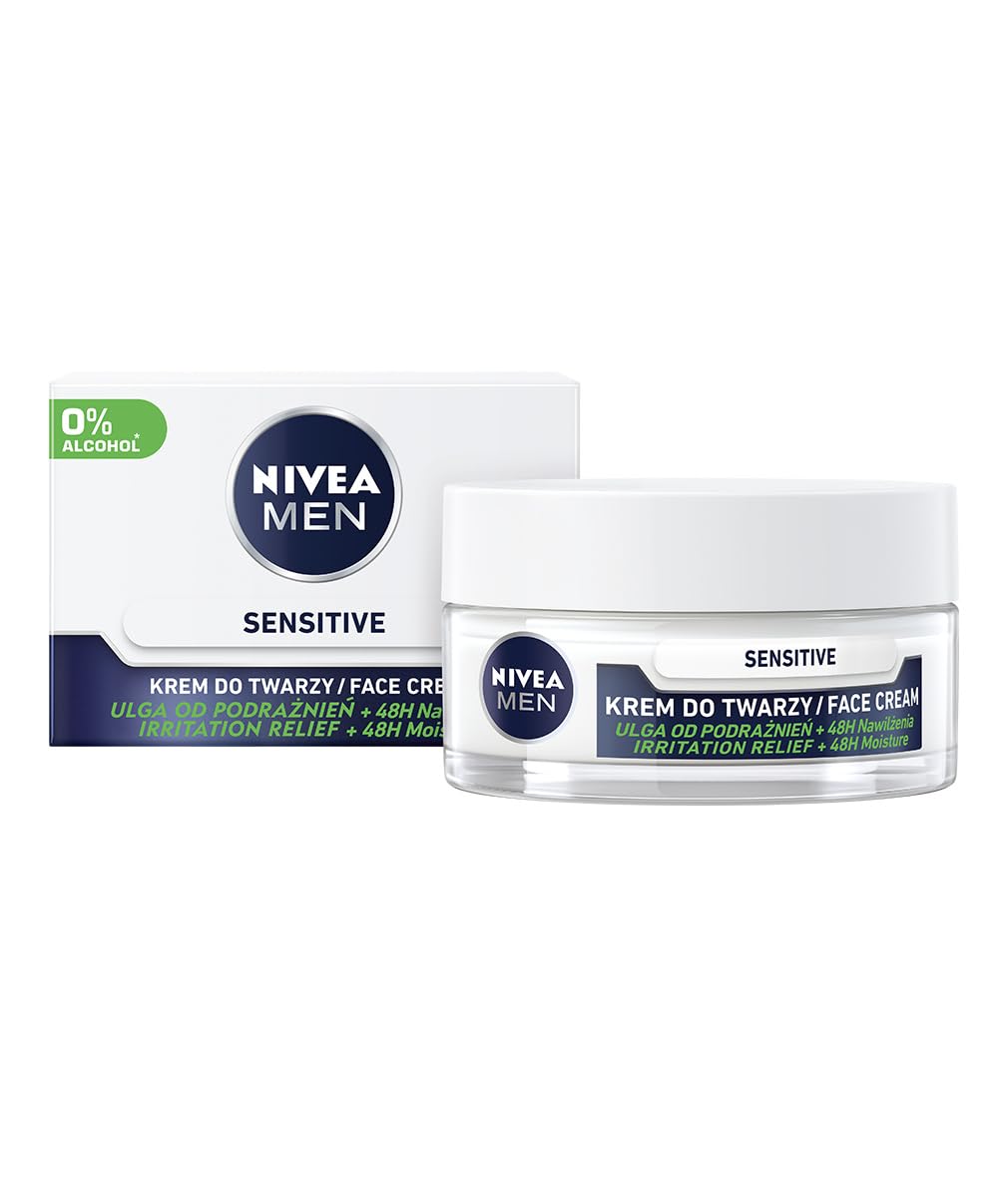 NIVEA Men Sensitive Intensive Moisturising Cream for Men to Sensitive Skin 50 ml
