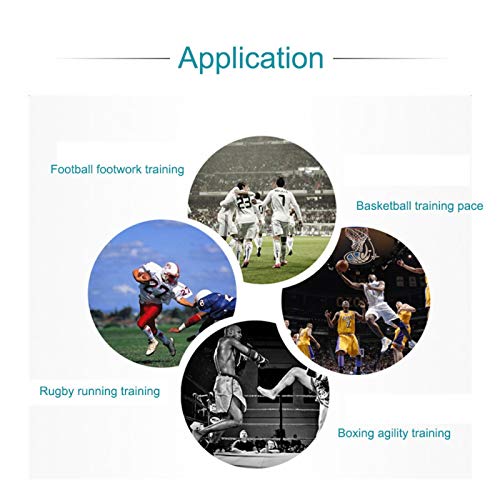 Escada de agilidade de velocidade robusta prática portátil durável, escada de agilidade flexível, pa