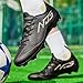 Imagen de NUTTOPL Zapatos de Fútbol para Hombre Spike Profesionales Atletismo Calzado de Fútbol Turf Adolescentes Zapatillas de Deporte Zapatos de Fútbol al Aire Libre de Competición Negro 43 EU