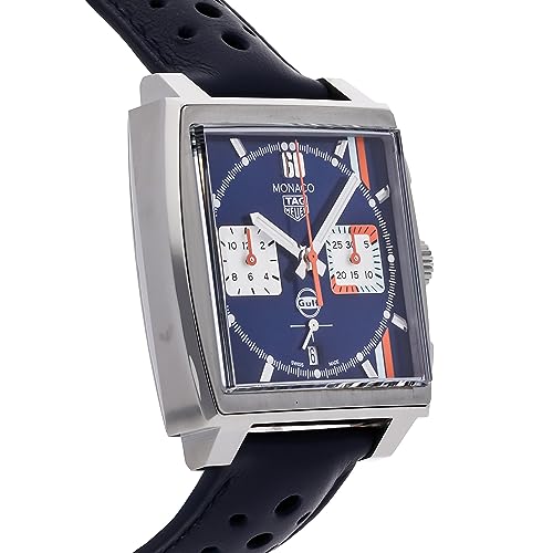 TAG Heuer Monaco X Gulf Chronograph Automatic Blue Dial Men's Watch CBL2115.FC64943