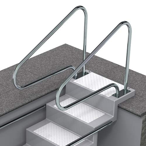 Preisvergleich Produktbild SAXONICA Pool Griffbogen / Treppenhandlauf aus V2A-Edelstahl poliert