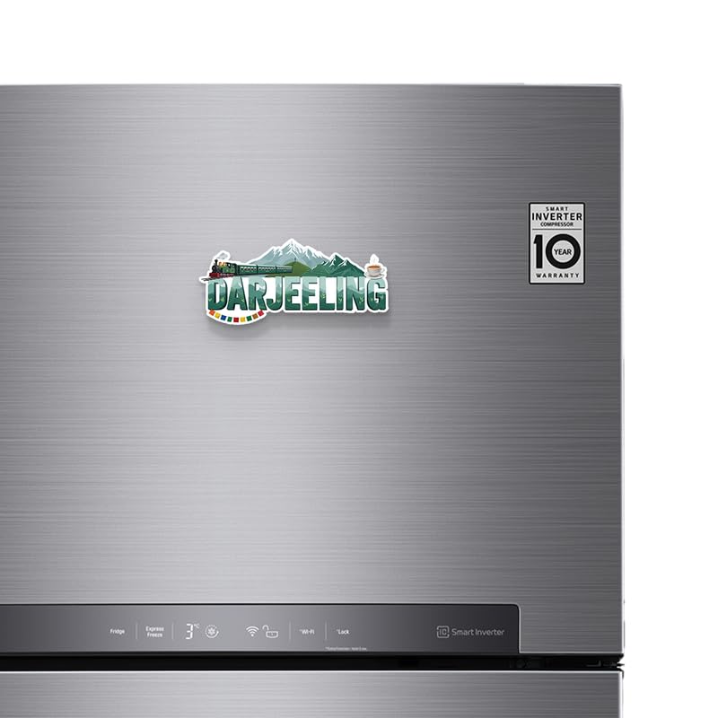 Image of Darjiling Fridge Magnets, Glossy Finish, Stylish Magnet for Fridge, Wardrobe & Metal Surfaces