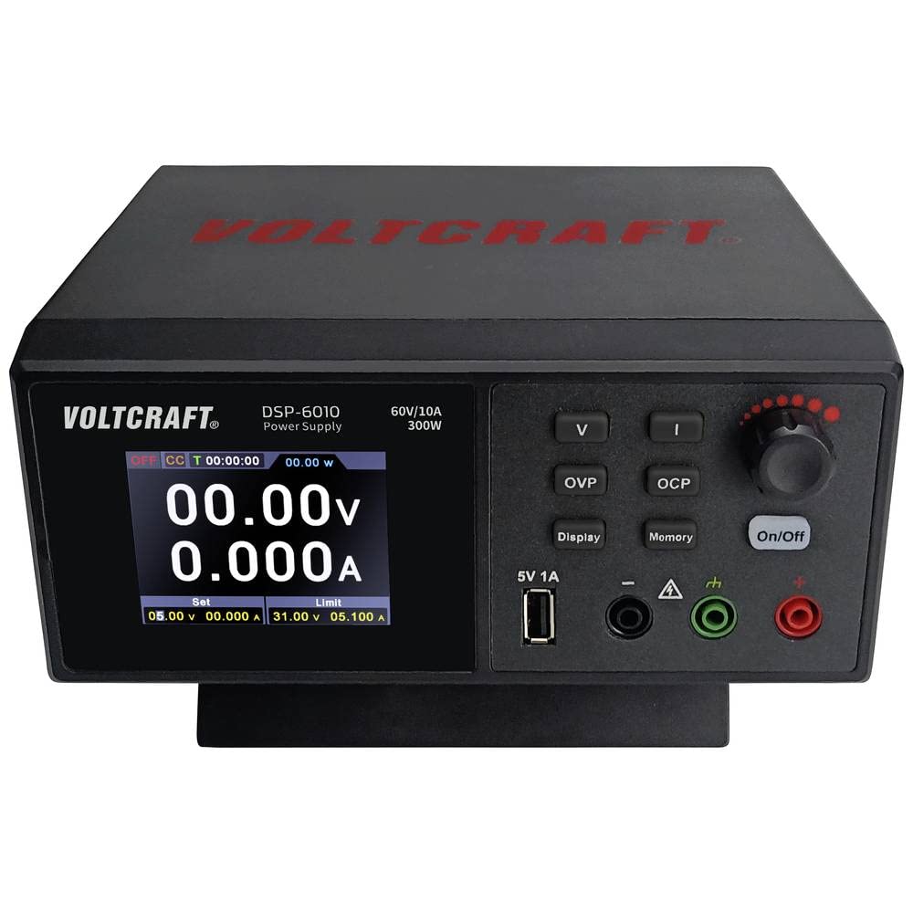 VOLTCRAFT DSP-6010 Labornetzgerät, einstellbar 0-60 V 0-10 A 300 W USB 2.0 Buchse A fernsteuerbar Anzahl Ausgänge 1