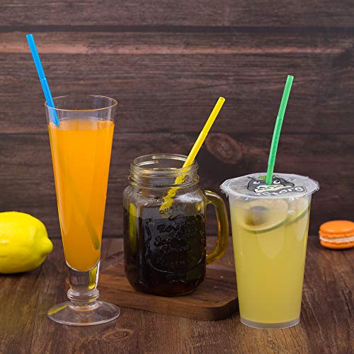 300 pcs colorful flexible plastic straws bpa-free disposable bendy straws 10234 long and 0233939 diameter