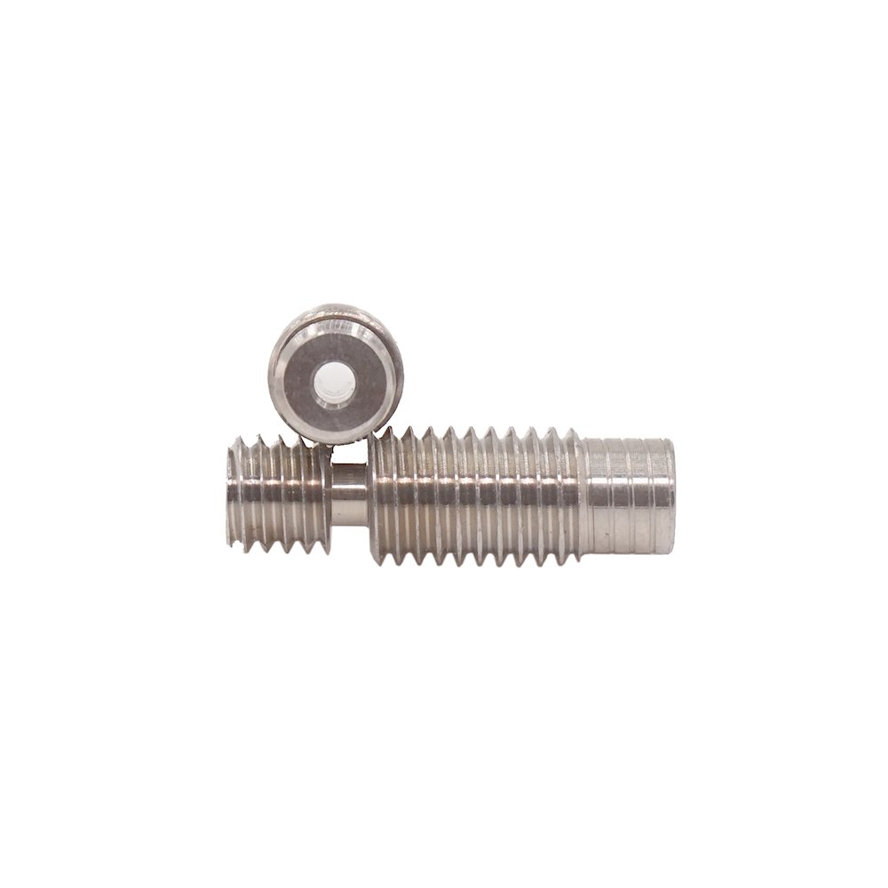 WINSINN V6 Titanium Heatbreak Throat, Compatible with E3D V6 Long Hotend Extruder 3D Printer Heat Break - M7 1.75mm All-Metal (Pack of 5Pcs)